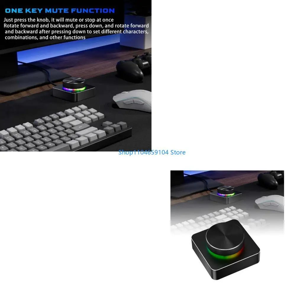 

Aluminum Knob Customizable Controls Double Mode Connection for PC Laptop