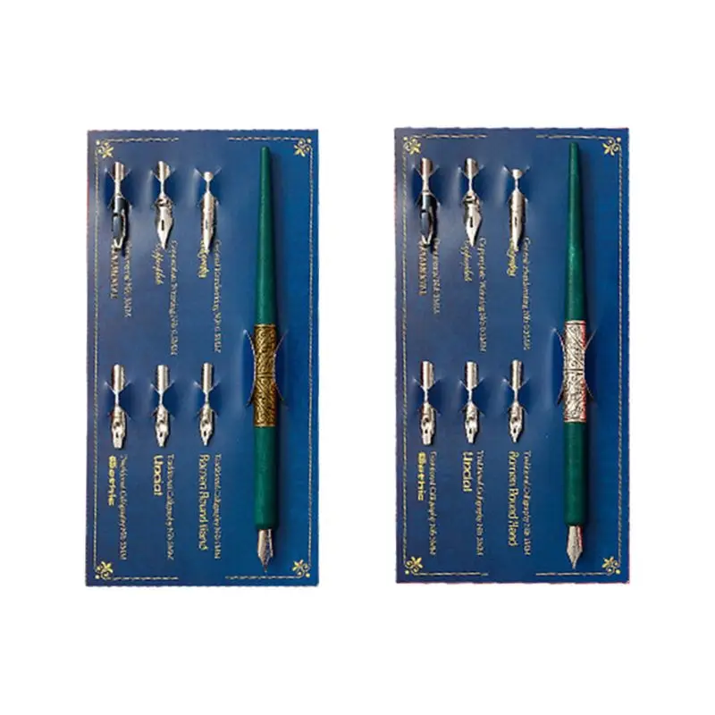 

OOTDTY деревянный держатель для каллиграфии манга + 6 наконечников для надписи