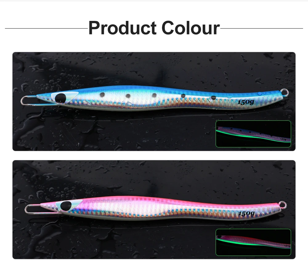 JIGGING PRO G2 Nadel-Vertikal-Metalljig 60g-250g Schnell Sinkender Salzwasser-Köder für Tiefsee-Thunfisch, Bernsteinmakrele, Königsfisch Vertikal-Jig – Detail 7