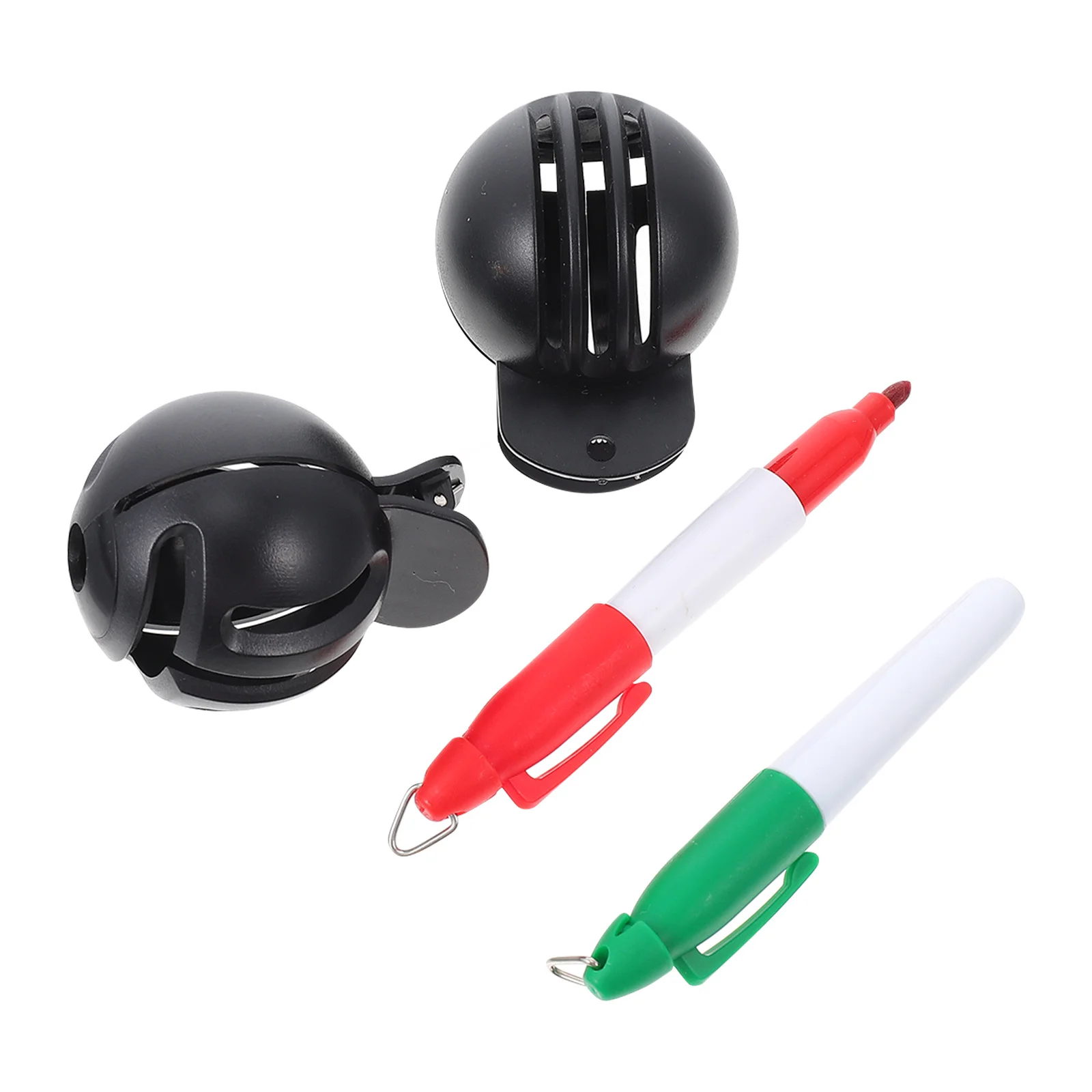 1 مجموعة كرة جولف ماركر نوع مزدوج الجانب كرة جولف خط درج ABS أداة وضع العلامات المتينة ملحقات دورة الغولف