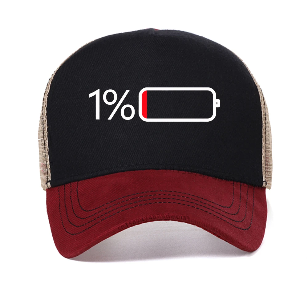 Boné de beisebol com estampa baixa de bateria para mulheres casual verão respirável snapback chapéu ao ar livre malha de sol chapéus de caminhoneiro chapéus ajustáveis
