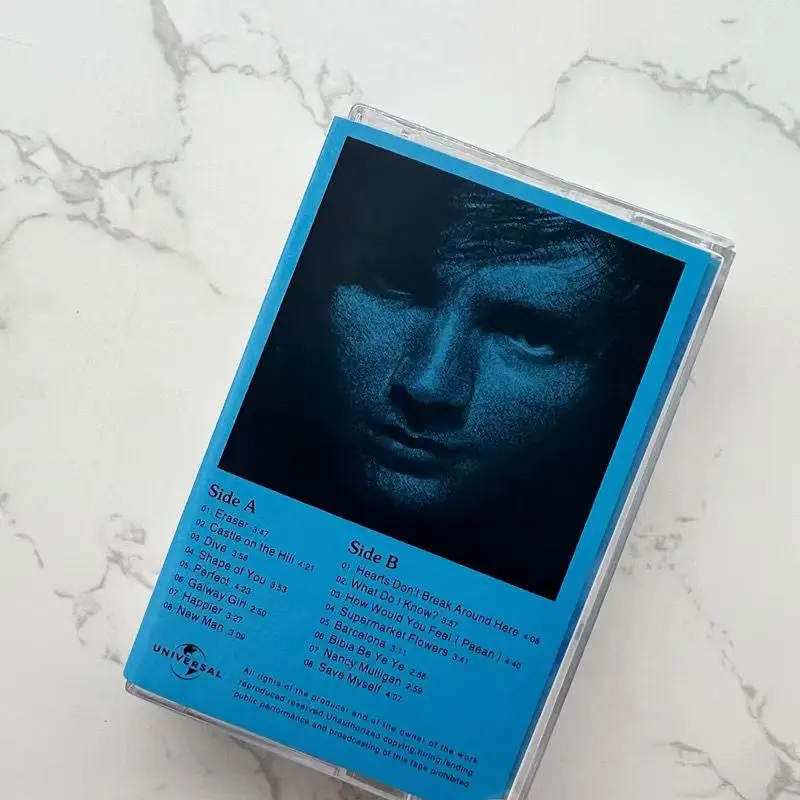 Pop Ed Sheeran Music Tape《÷》divide Album Perfect Cassettes Cosplay Recorder Car Walkman Soundtracks Box Party Music Collection