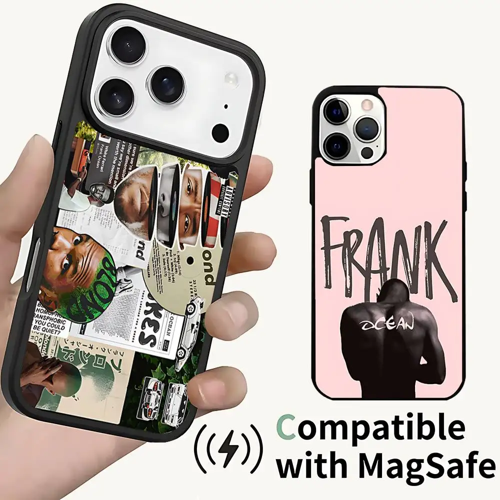 

Cool F-Frank O-OCEAN Singer Magnetic Case: Compatible with IPhone 17,16,15,14,13,12,11,Pro,Max,Plus,Mini,SE4,E