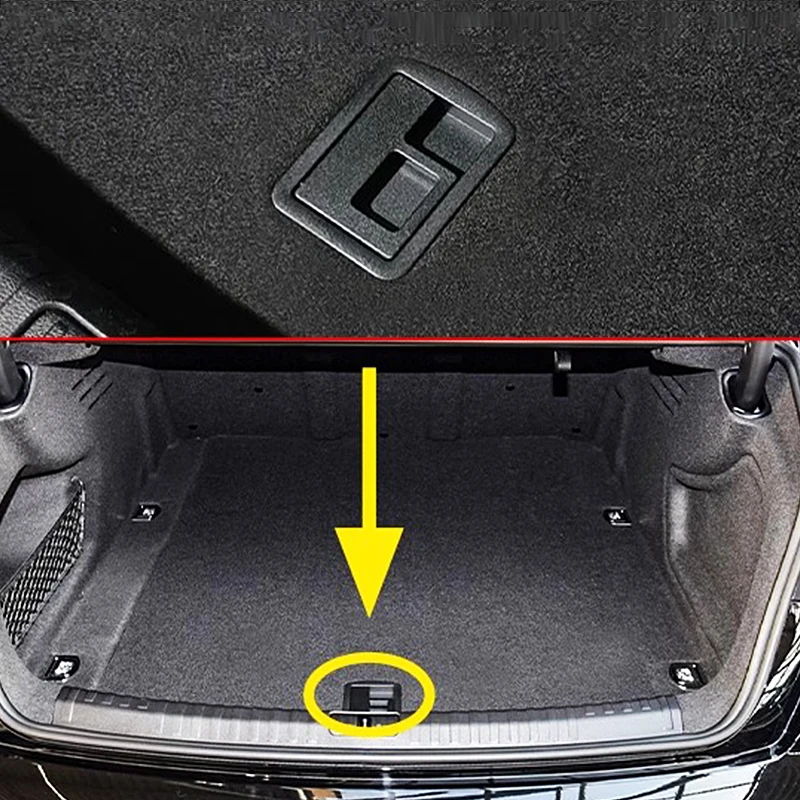 For Audi A3 A4 B6 B7 B8 S4 A5 S5 A6 C6 C7 S6 A8 For Phaeton Rear Trunk Liner Cargo Boot Carpet Handle Cover Trunk rug buckle