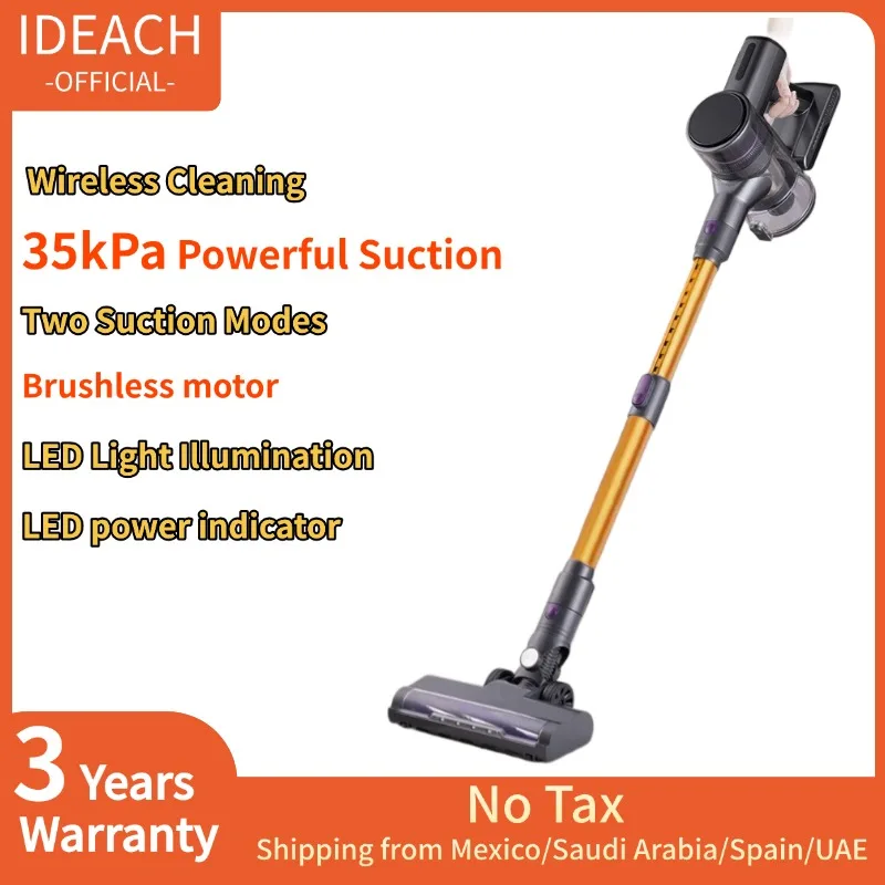 Powerful Handheld Wireless Vacuum Cleaner 26kPa Suction 250W Dual Motor Home Car Floor Electric Brooms Vertical Vacuum Cleaner