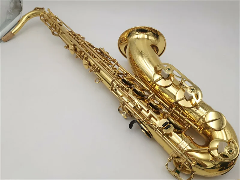 YTS-62 nuevo saxofón tenor laca dorada saxofón tenor profesional con estuche cañas boquilla para el cuello