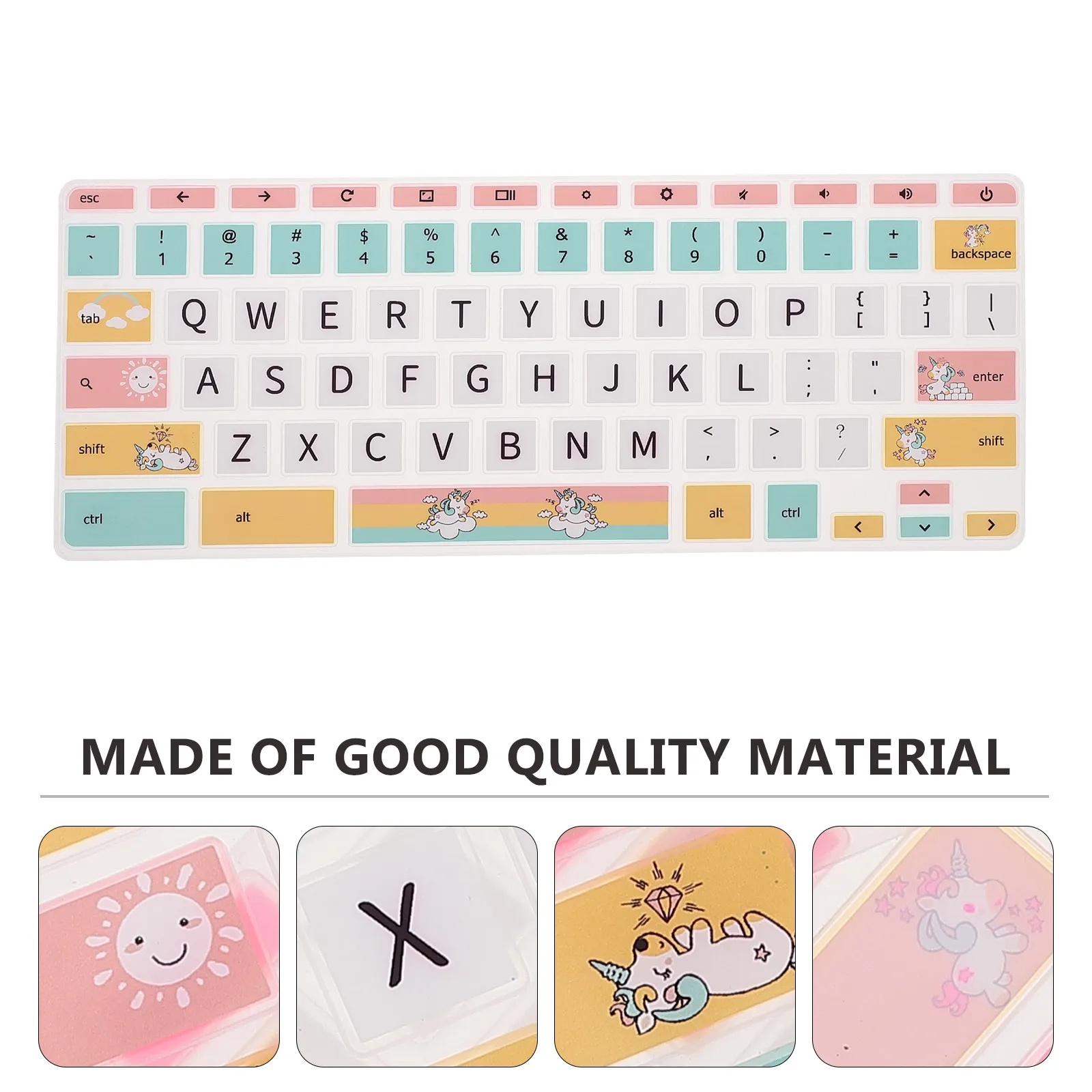 

1Pc Silent Typing Keyboard Cover Skin Protector Compatible For Chromebook