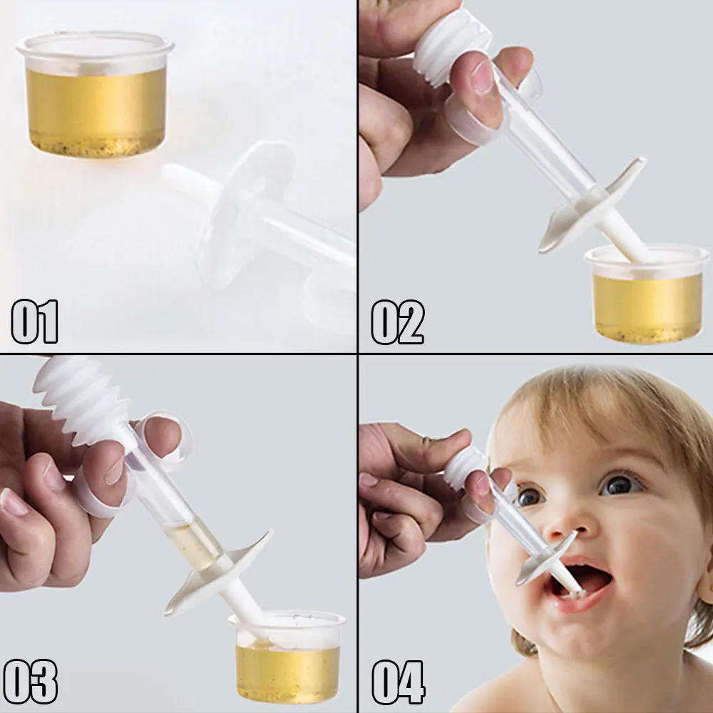 1 قطعة 5 مللي الطفل الطفل الطب موزع أواني قطارة نوع الطب ملهّر للأطفال الرضع السائل إعطاء الطب المغذية #3