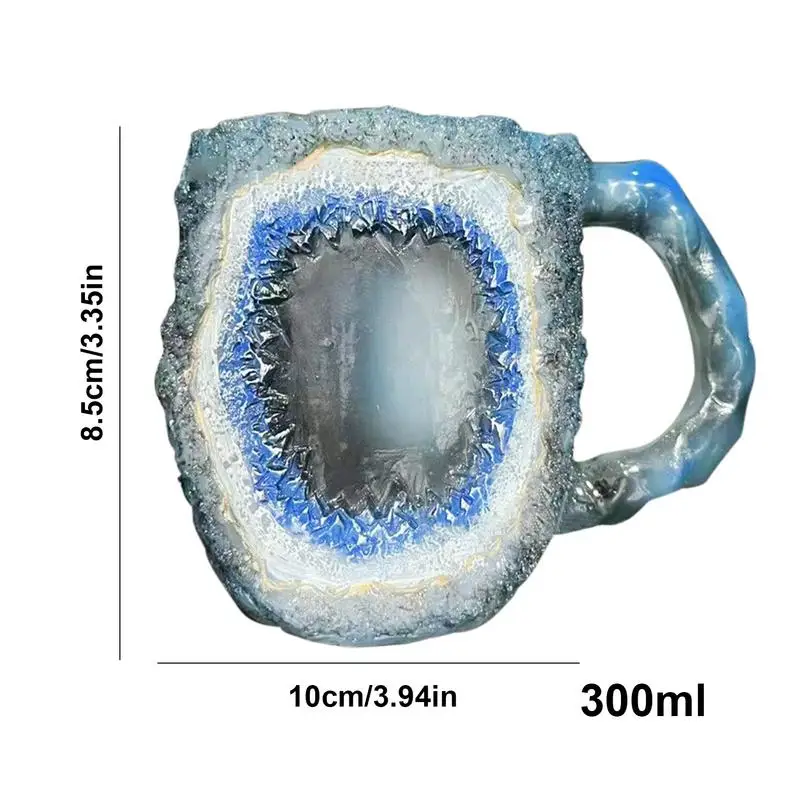 Imitation Mineral Crystal Coffee Mugs Resin Drinking Mug Home Office Milk Beverage Juice Water Cups Christmas And New Year Gifts