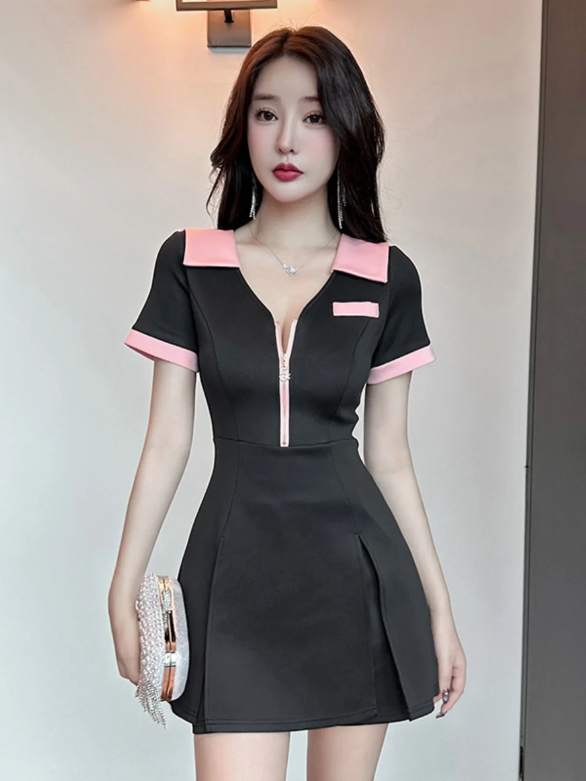 

Ele Fem Foot Massage Techan Workwear Set Sexy Soft Massage orm for Hotel Front Desk Foot Bath Beau Salon