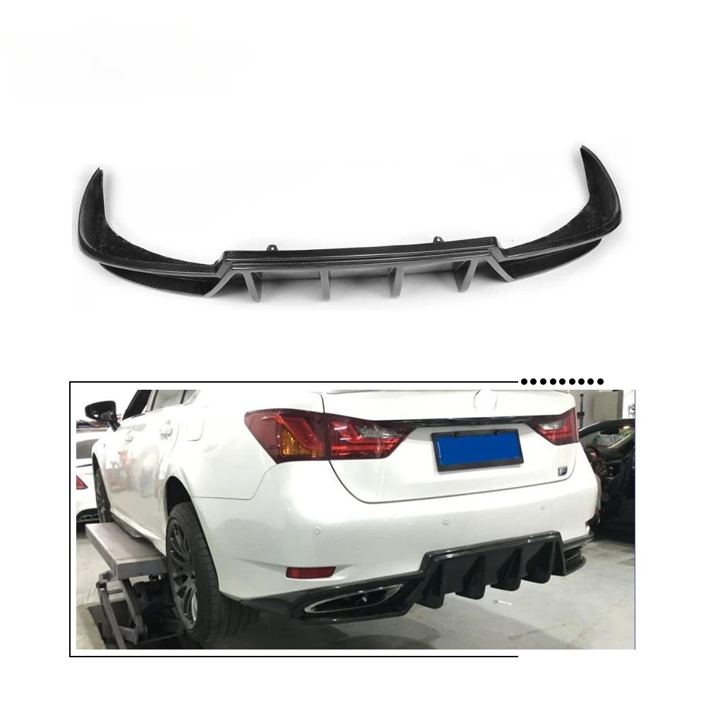 Carbon fiber rear diffuser for GS F sport bumper only 12-15custom