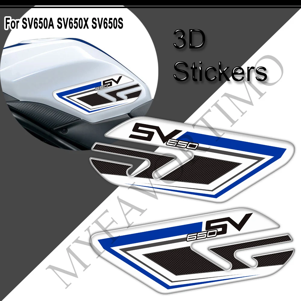 For SV650A SV650X SV650 S X3D Motorcycle Tank Pad Sticker Fuel Gas Cover Protection Accessories Decal 2016-2022