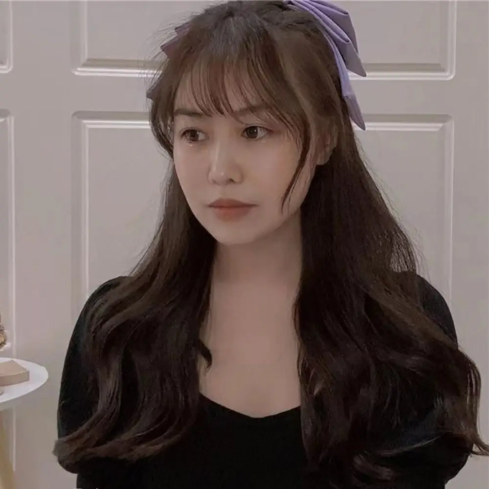 

1 шт., атласная заколка для волос с большим бантом, корейская мода, многослойные банты для волос для девочек и женщин, однотонная розовая, черная заколка для волос