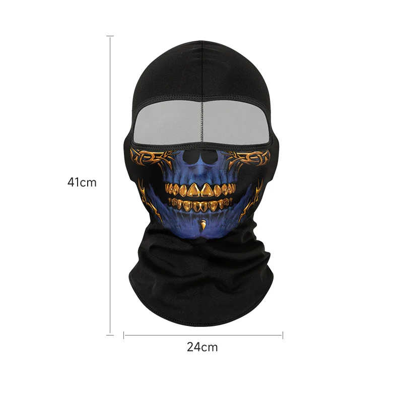 Winter Motorcycle Warm Mask Plus Velvet Windproof Cold Rider Neck Cover Ski Full Face Headgear Skull Balaclava Bike Equipment view 6