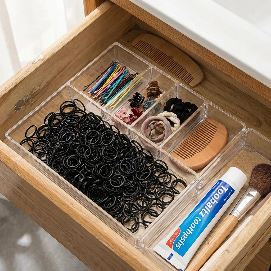 

Универсальные черные резинки для волос — одноразовые, высокоэластичные, портативные, в индивидуальной упаковке, экономящие место, незаменимые для повседневных причесок-хвостиков