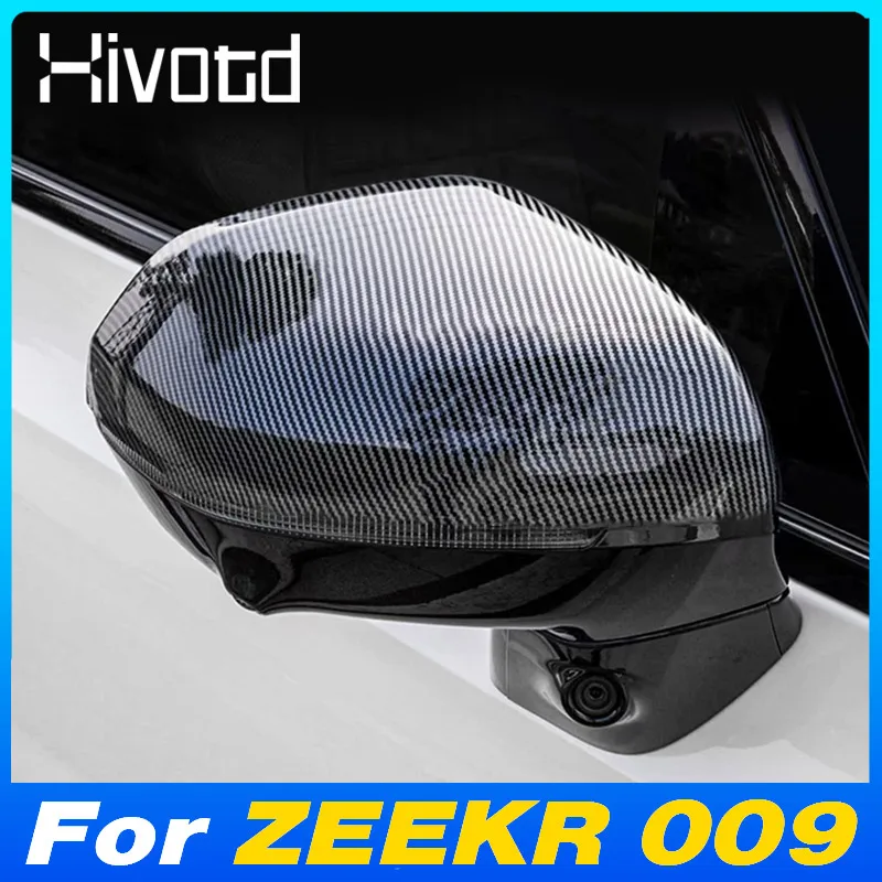 ABS For ZEEKR 009 WE ME Car Rear View Mirror Cover Cap Side Rearview Protective Stylings Exterior Modification Accessories 2024