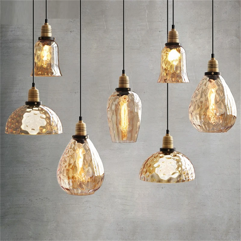 Modern Glass Shade Hanging Lamps For Ceiling Lighting Kitchen Pendant Lights Living Room Home Decor Bar Suspensions Luminaire