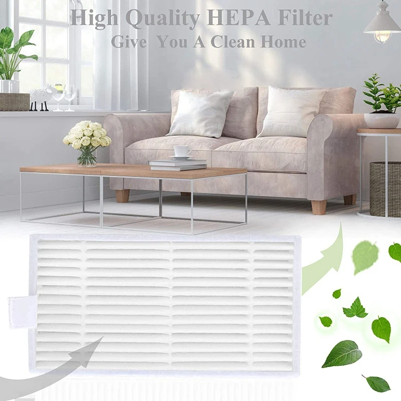 قطع غيار لـ ILIFE V3 V3S V5 V5S V5S Pro مجموعة ملحقات المكنسة الكهربائية الروبوتية مع فرشاة جانبية فلتر Hepa #3