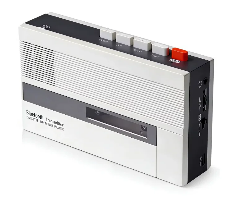 Tape player Walkman nostalgic old-fashioned portable model with Bluetooth rechargeable