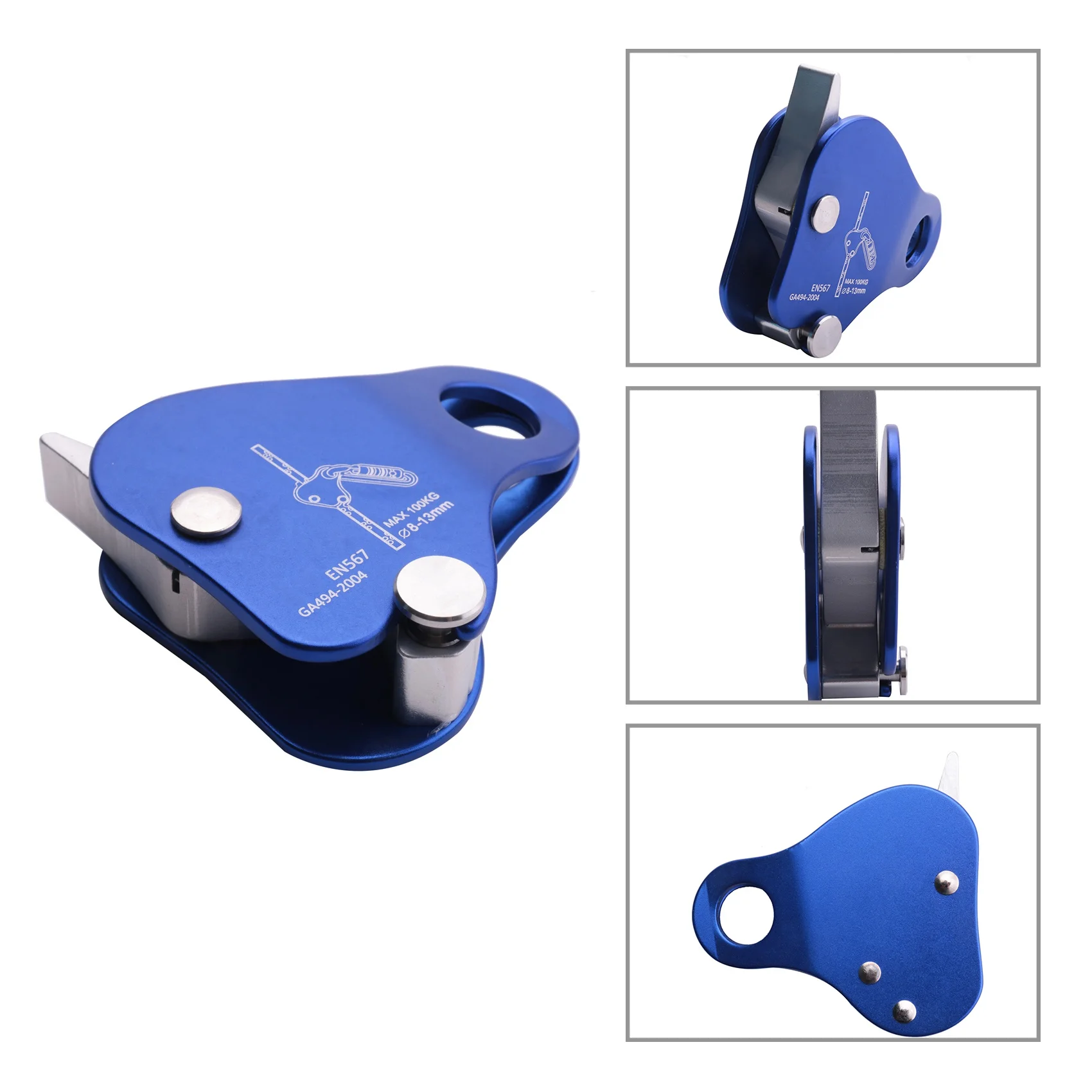 

B72A Rope Ascender,Rock Climbing Tree Arborist Rope Grab Self-Locking Rope Grip For Outdoor Climbing And Rescue 8-13MM