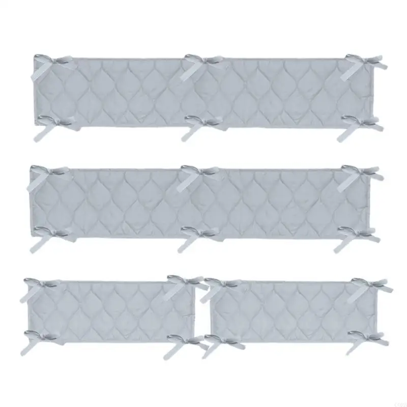 Corb Baby Crib Liner Breathable Guard Four Side Crib Fence menjaga bayi tetap aman