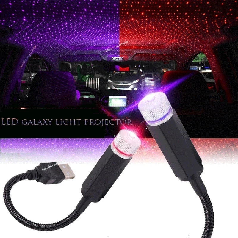 USB Powered LED Auto Tetto Luce Della Fase Atmosfera Interni Auto Proiettore Luci della Festa Flessibile Star Della Discoteca del DJ Della Lampada Per Camera Casa