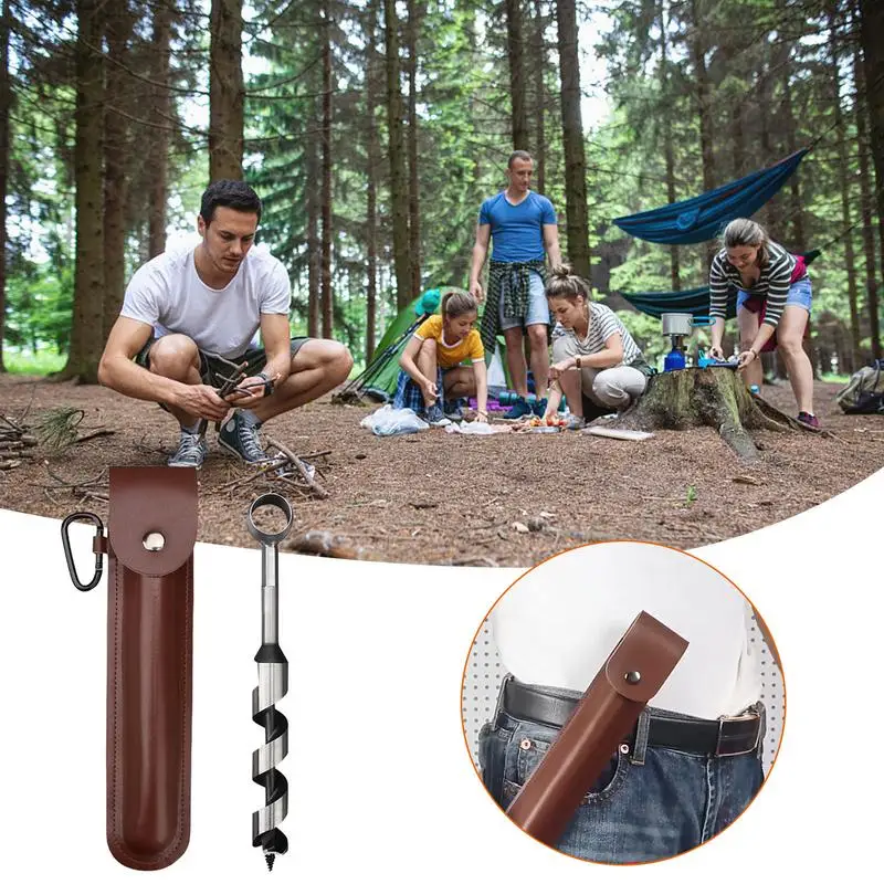 

New Survival Auger Tool Jungle Crafts Camping Hand Drill Self Tapping Screw Tool Wood Auger Drill Bit For Survival And Camping