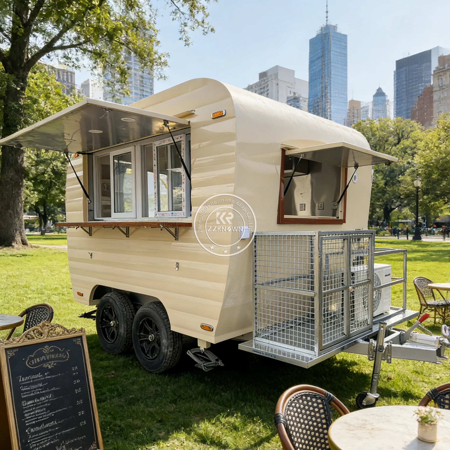 Commercial Custom Mobile Food Truck Custom Dessert Coffee Truck Professional Catering Trailer  With Full Equipment