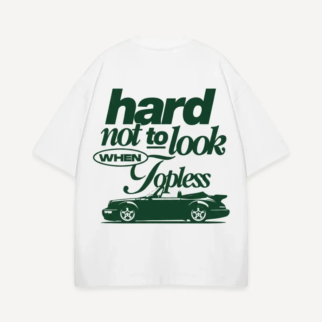 Convertible Sports Car & Slogan Back Print Crew Neck T-Shirt Men Women Short Sleeve Cotton Car Lover Casual Street Tees