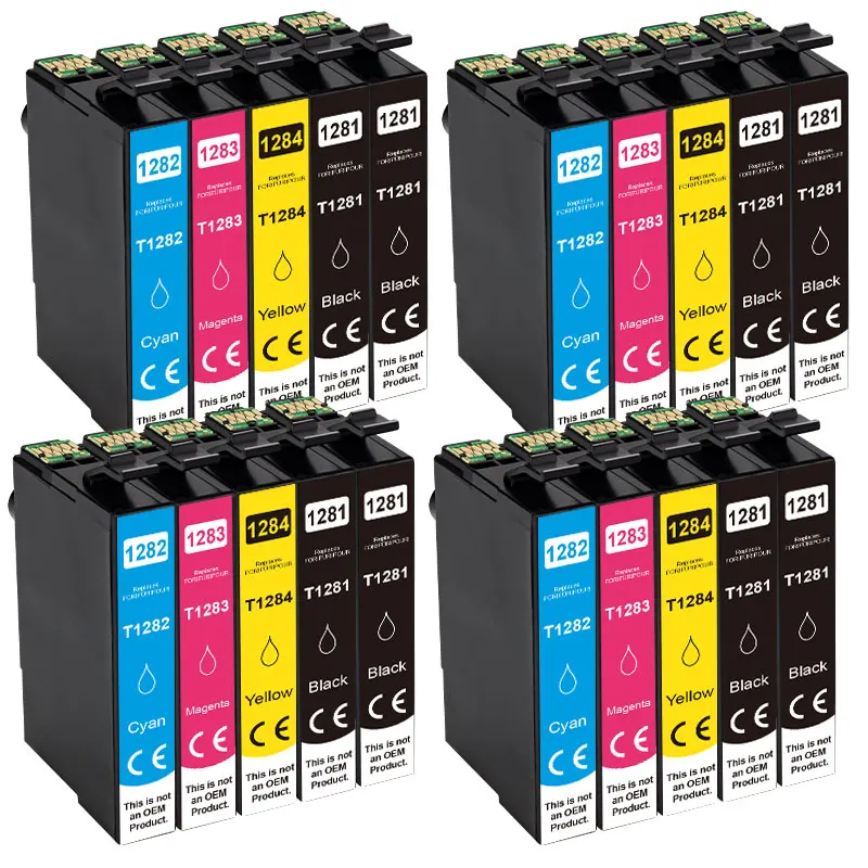 QSYRAINBOW T1281 Ink Cartridge For EPSON 12XL 1281 Compatible SX125 SX130 SX230 SX235W SX420W SX425W SX430W SX435W Printer