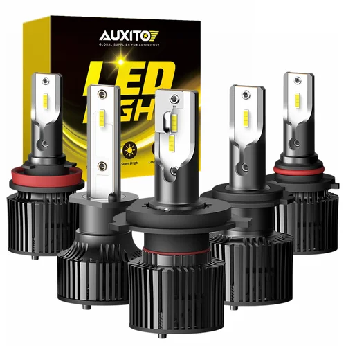 AUXITO H7 H4 9003 Faros LED ​ Bombilla Canbus 6000K Luz alta y baja H1 H8 H9 H11 9005 9006 HB2 HB3 HB4 Coche LED Turbo Auto Headlam
