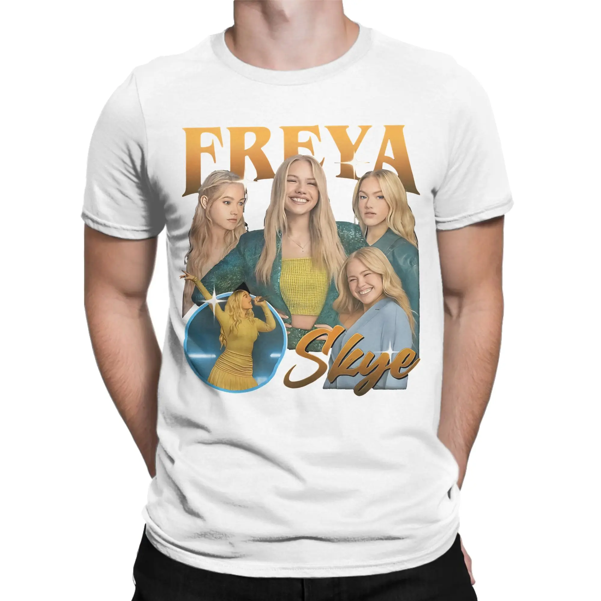 Freya Skye Stars Align Tour 2026 Festival  T-Shirt Men Women  Fun Pure Cotton Tee Shirt Round Neck T Shirt Gift Idea Tops