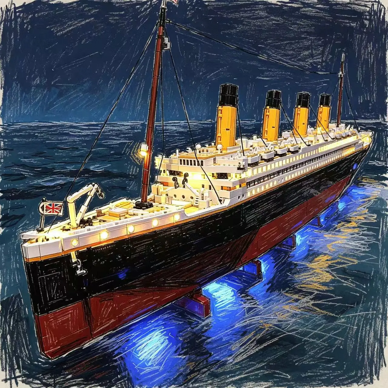 LED Light For 10294 Titanic Building Blocks Lamp Remote Control (Not Include Building Blocks) Birthday Christmas Gift
