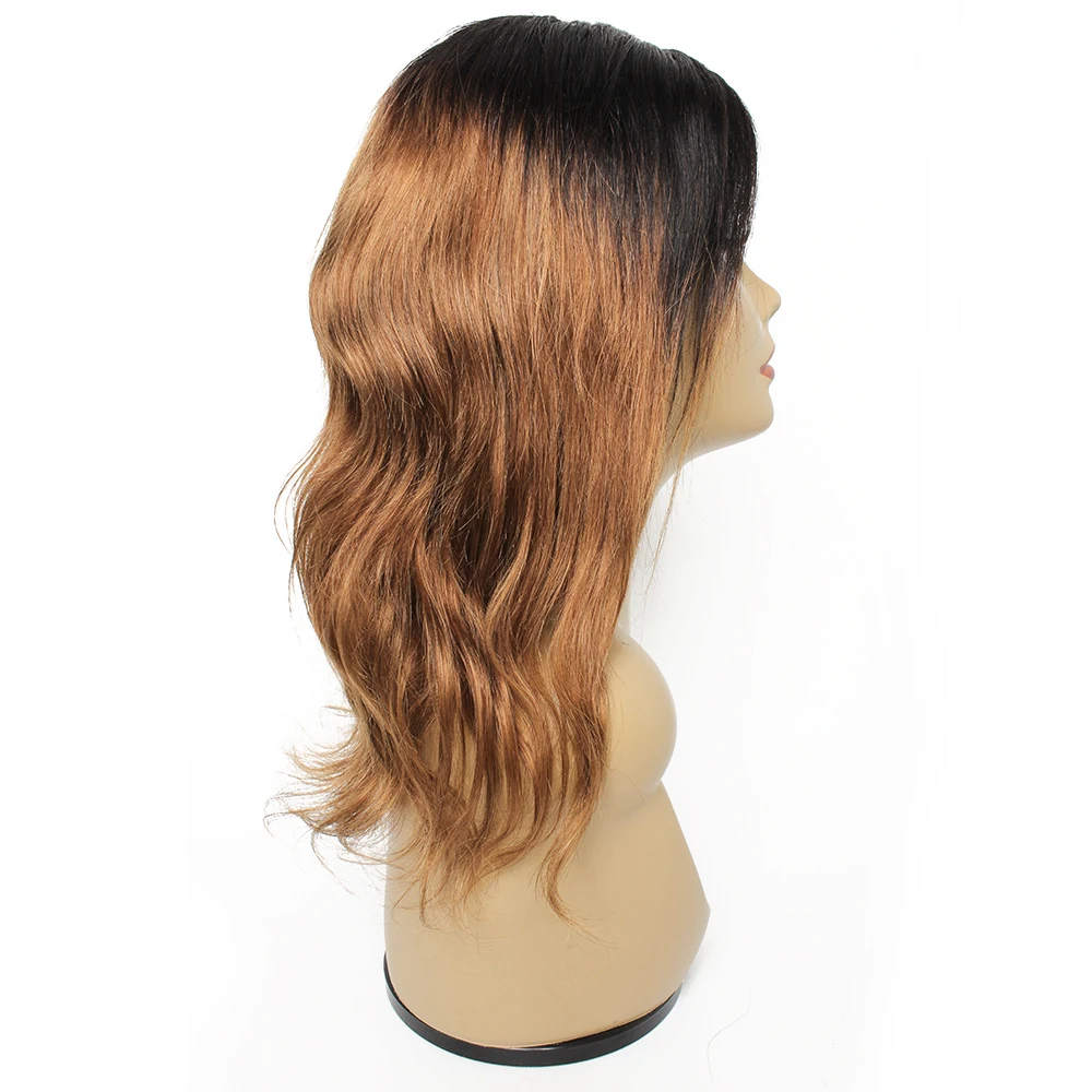 1B 30 Body Wave Wig Ombre Honey Blonde Human Hair Wigs 4x4 Lace Closure Wig 4*1 T Middle Part Wig For Women Pre-Plucked Remy