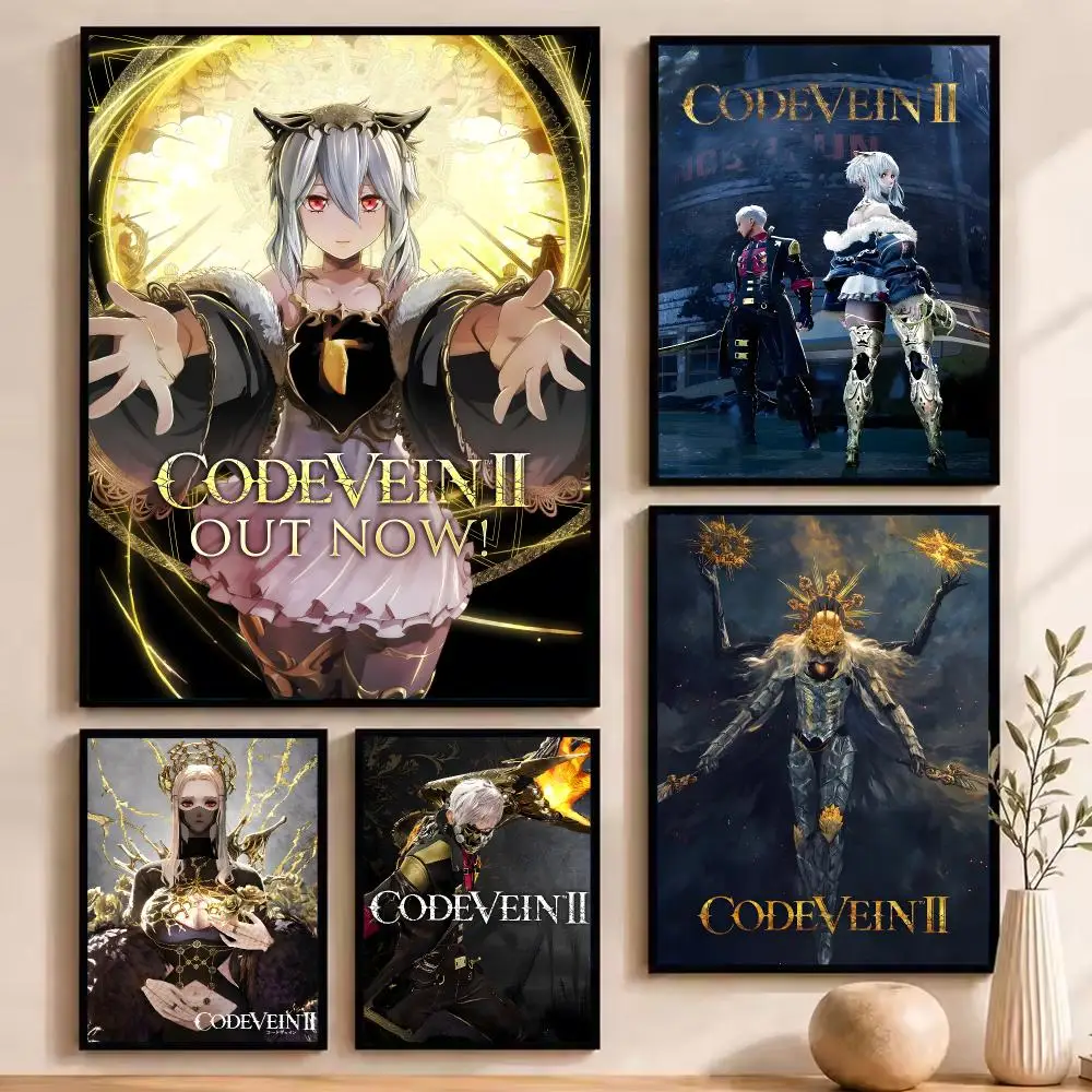 Video Game C-Code Vein 2 Poster Durable Painting Canvas Poster Wall Hanging Home Interior Decoration Art Mural Gift