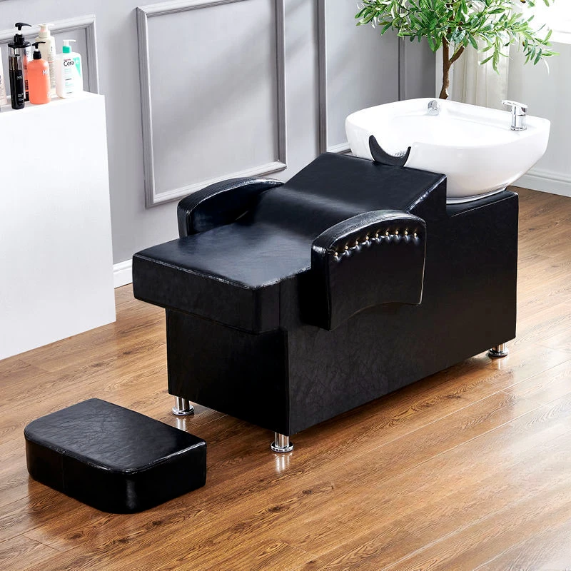 Professional Hairdressing Chair Washbasin Hair Therapy Shampoo Bed Washing Mobile Basin Shower Reclining Salon Stuhl Barber Wash