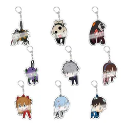 Anime Shinji Asuka Cosplay Acrylic Key Chain Keychain Pendant Prop Accessories