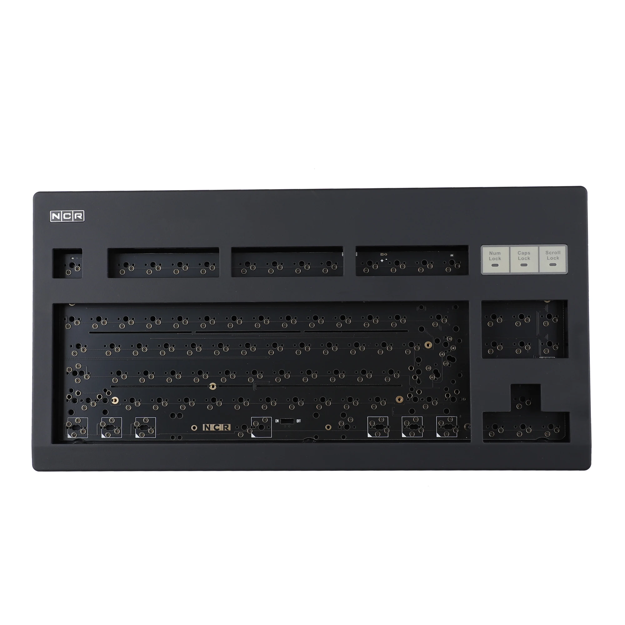 

NCR80 R3 80% Hot Swappable ANSI ISO QMK VIA Type C Detachable PCB Black Plastic Case FR4 Plate Mechanical Keyboard Kit