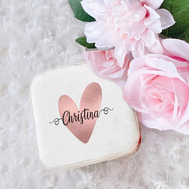 شخصية الحجاب فتاة صندوق مجوهرات اسم مخصص مجوهرات للبنات المسلمات حالة السفر مجوهرات صناديق تخزين هدايا عيد ميلاد احتفالية