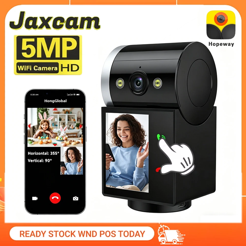 

5MP Wifi PTZ Security Camera Indoor Smart Life 2 Way Voice Video Call Baby Monitor Cam Auto Tracking CCTV Surveillance Camera