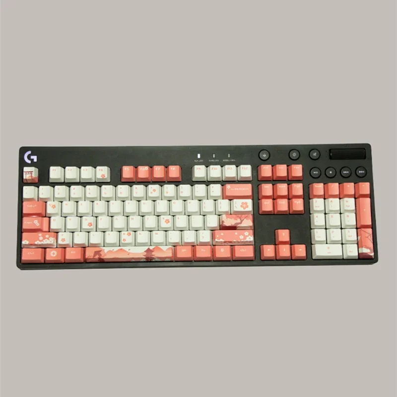 1 Set PBT Dye Subbed Keycaps For Logitech G610 Non-backlit Key Caps For GX Switch Also Compatible With G512C G Pro X