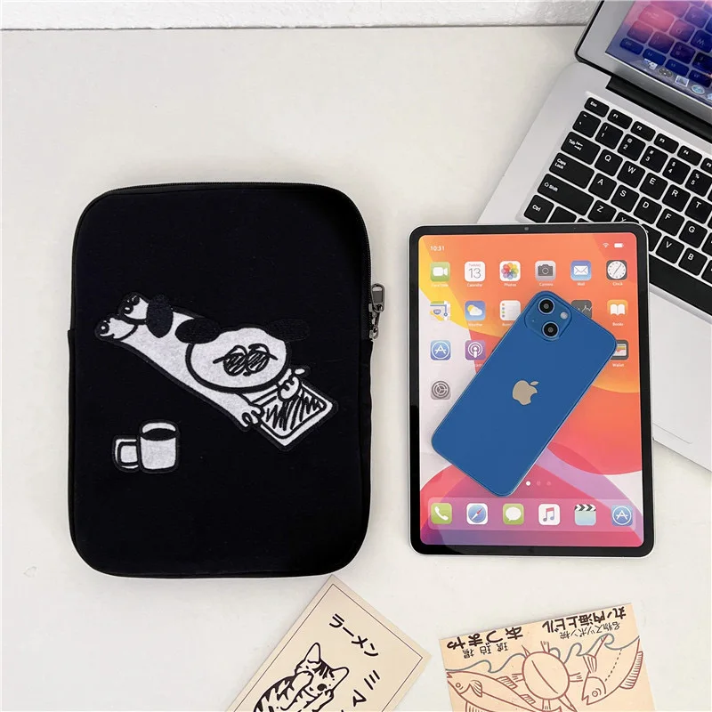 11-14inch Cool Cartoon Tablet Bag Ipad 9th 10.2 Case Air4/5 10.9 Pro 9.7 10.5 Mini6 Xiaomi MiPad 5 Soft Storage Pouch Sleeve