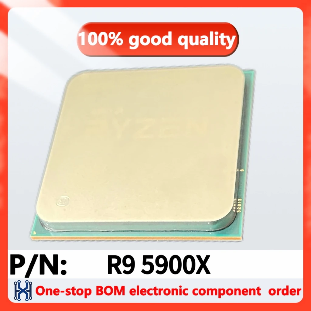 100% نوعية جيدة Ryzen 9 5900X R9 5900X 3.7 جيجا هرتز اثني عشر نواة 24 خيط لـ AM4 المنقط ولكن بدون مبرد