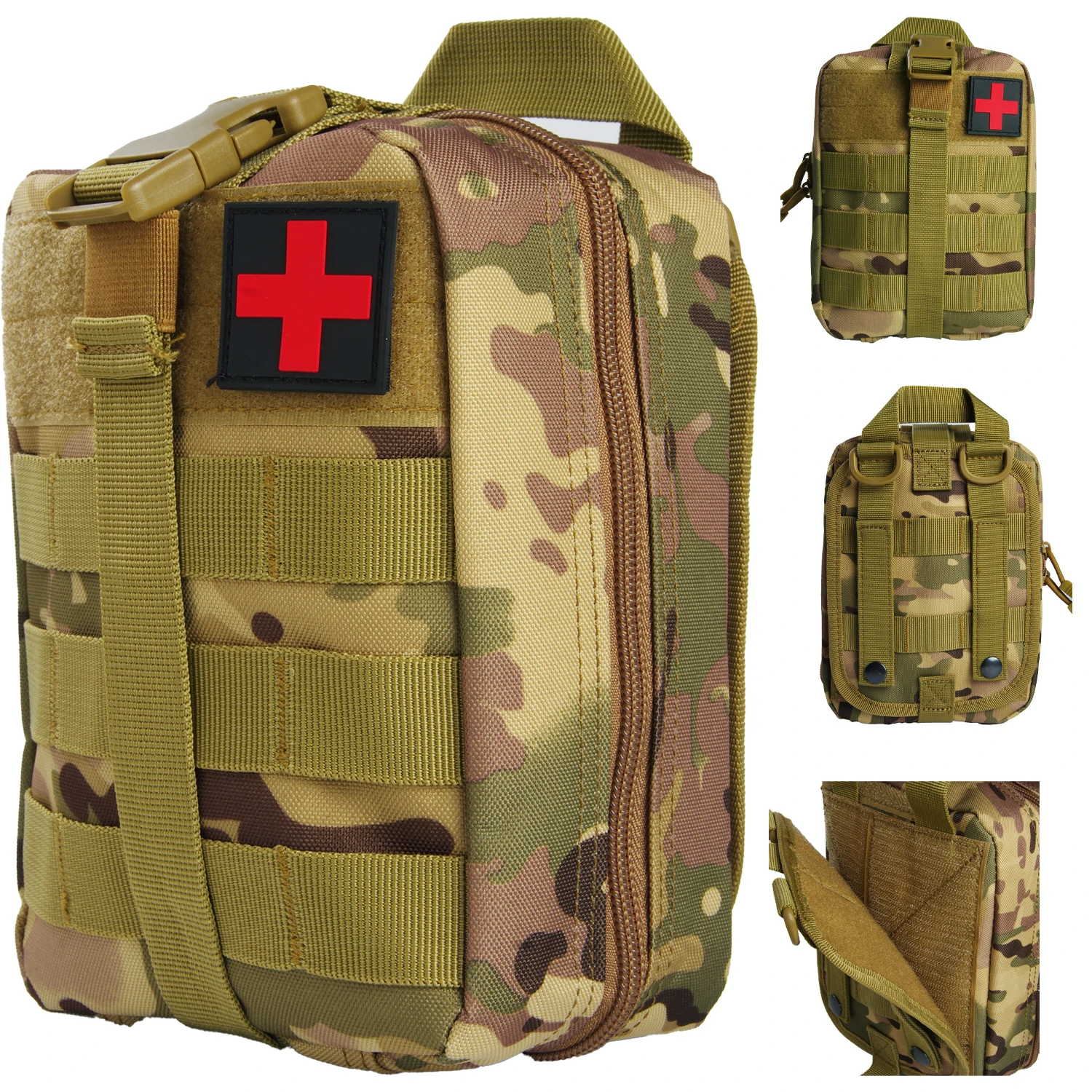 First Aid Kit Outdoor Survival Gear Molle Bag Medical Emergency IFAK Airway Military Tactical Tourniquet Bleeding Israel Bandage