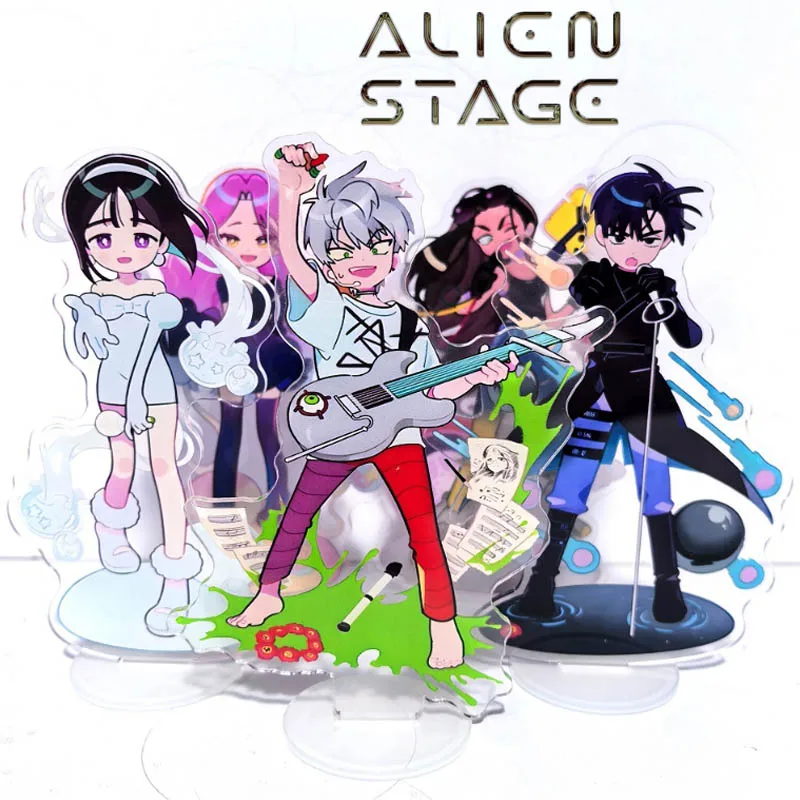 Anime Alien Stage Mizi Sua Till Ivan Hyuna Luka Cosplay Standing Plate Kawaii Acrylic Figure Stand Accessory Ornament Gift Prop