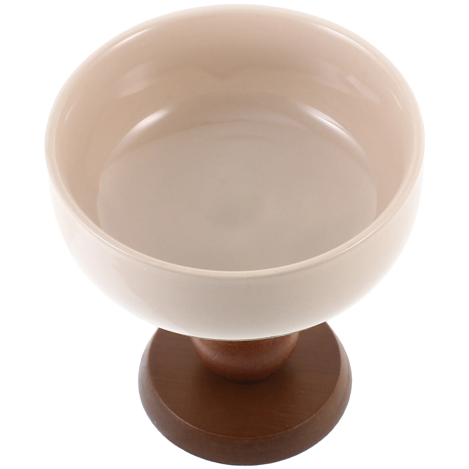 

Delicate High Base Ice Cream Cup Ceramic Dessert Bowl Multi-Function Holder For Pudding Fruit Salad Exquisite Kitchen