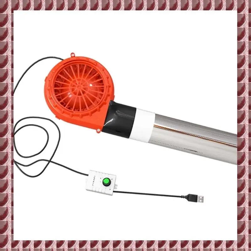 

A95G 12X3,2 см Вентилятор для барбекю с ШИМ-подувкой 5 В 1 А Вентилятор с питанием от USB Большой расход воздуха Переключатель управления переменной скоростью для древесного угля