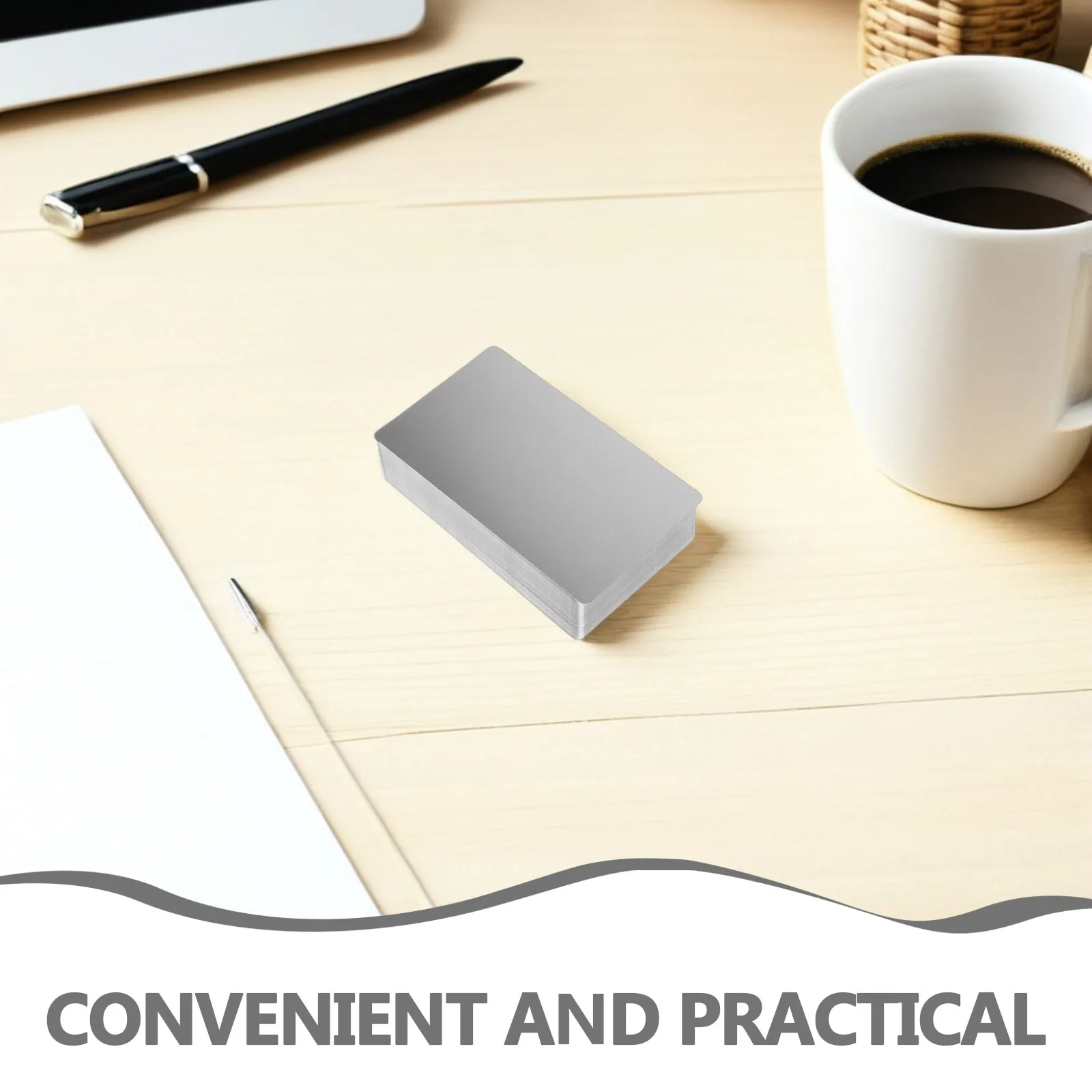 200 قطعة من صفائح الألومنيوم والنقش بالليزر 86X54X0.21 مللي متر الفراغات المعدنية الدقيقة لتقوم بها بنفسك بطاقات الأعمال لوحات اسم المكتب Vip