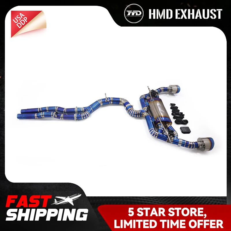 

HMD Ti Exhaust Performance Catback for Audi RS3 TTRS 2.5T Muffler With Valve Replacement installation