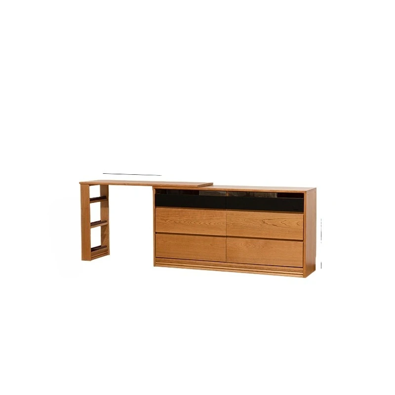 

Solid wood makeup table Small apartment dresser Bedside chest integrated simple bedroom storage makeup cabinet